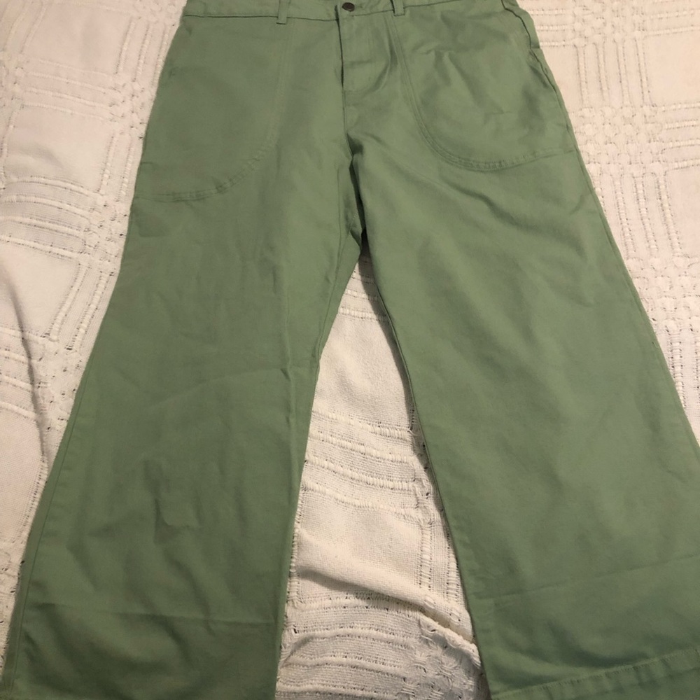 Patagonia Light Green Wide Leg Trousers